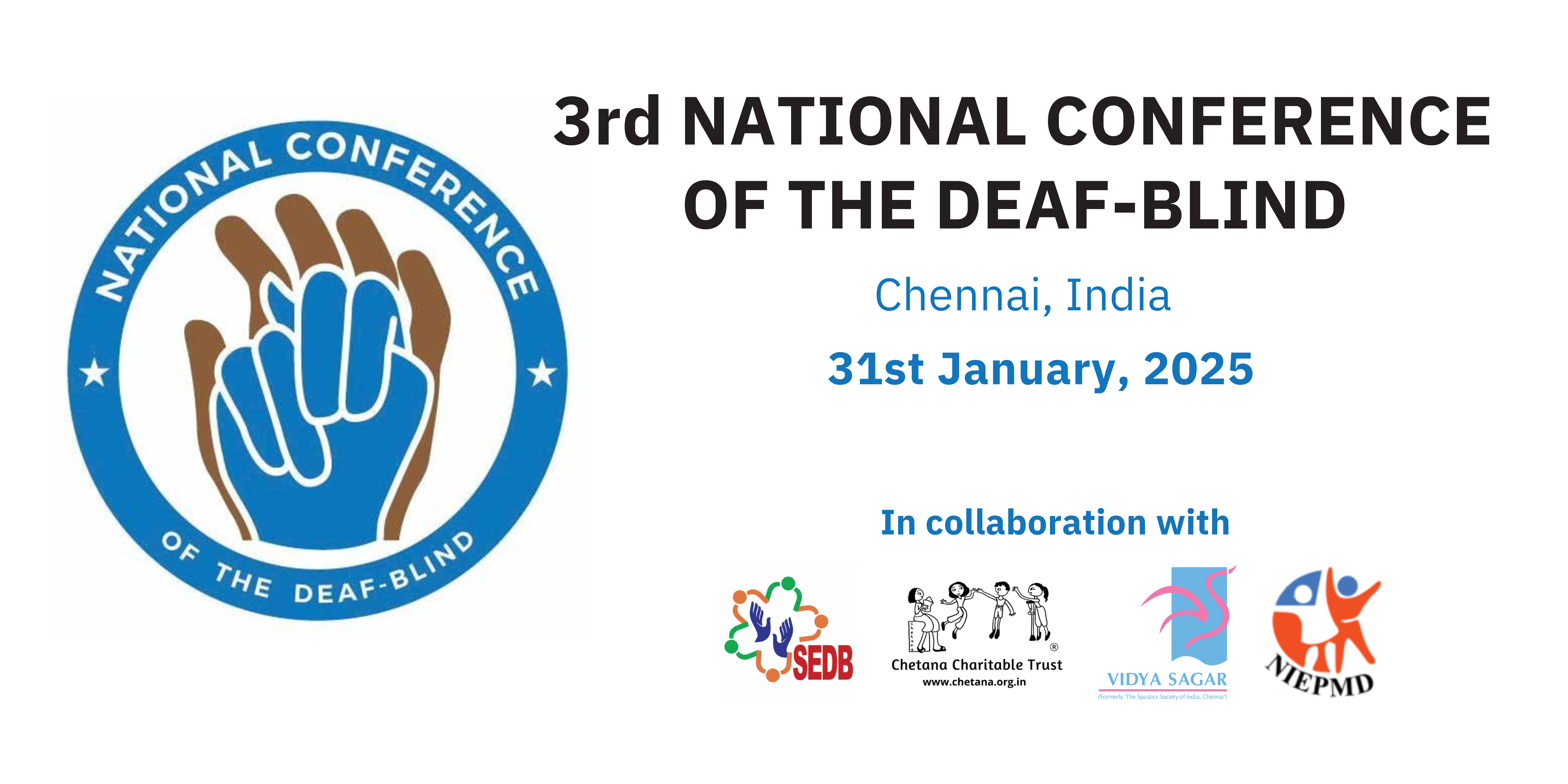 3rd National Conference of the Deaf-Blind 2025 Poster